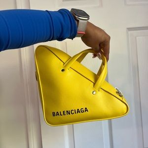 Yellow Balenciaga bag